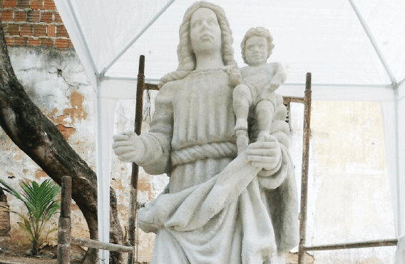 Pedra do Rosário não está pronta parareceber Nossa Senhora da Apresentação