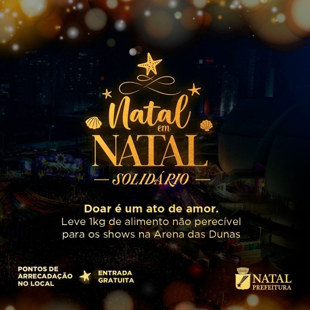 Natal em Natal arrecada doações para Banco de Alimentos