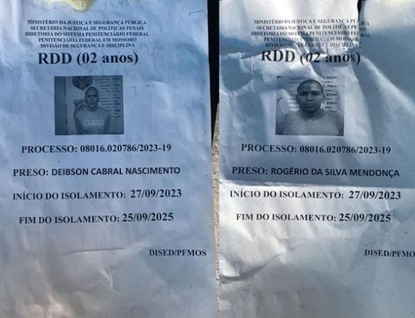 Presos de alta periculosidade fogem de penitenciária federal de segurança máxima em Mossoró