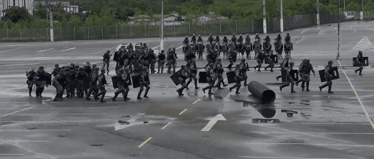 Polícia Militar realiza treinamento com mais de 300 PMs para o clássico entre ABC e América