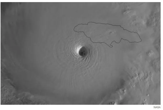 Furacão Melissa toca o solo na Jamaica com ventos de quase 300 km/h