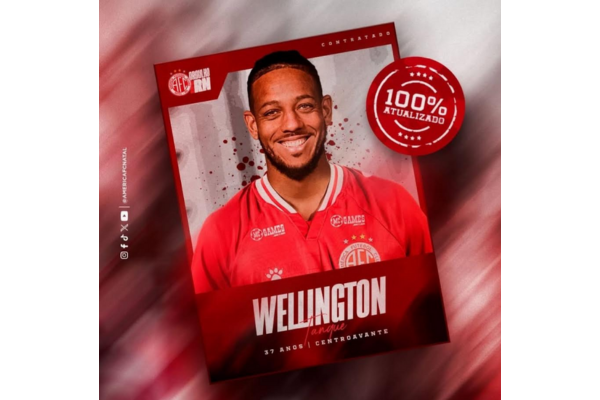 SAF alvirrubra anuncia o atacante Wellington Tanque