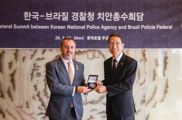 Polícia Federal firma plano estratégico de cooperação com polícia da Coreia do Sul