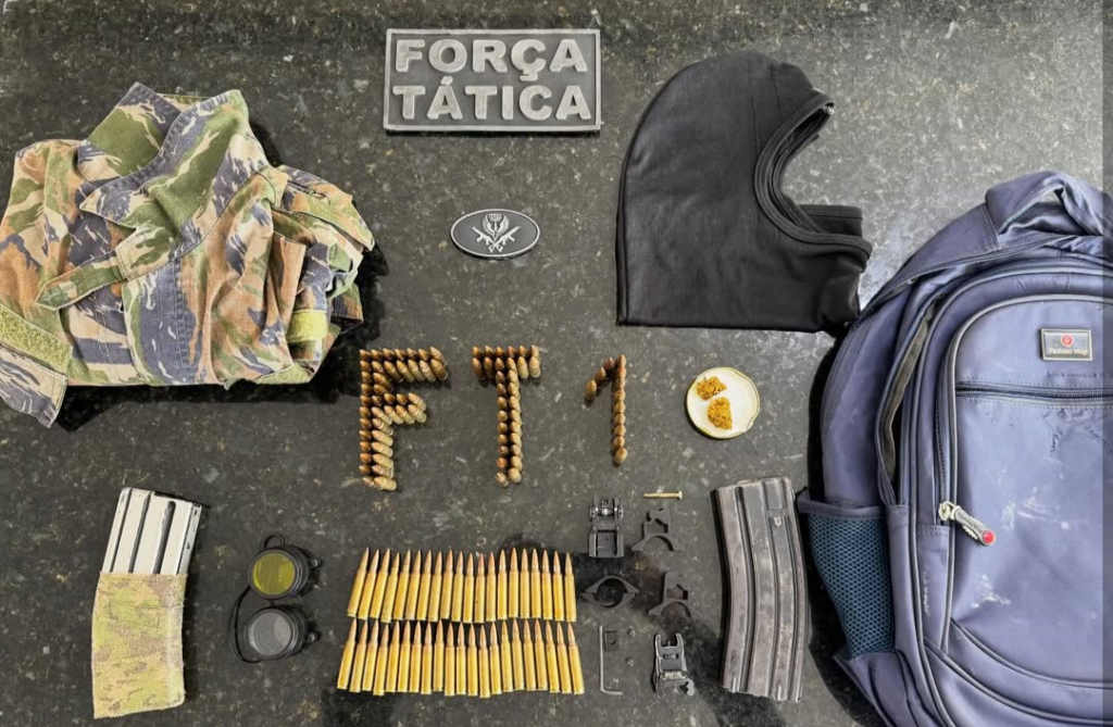 Operação Território Seguro: Polícia apreende munições de fuzil e drogas em Mãe Luíza