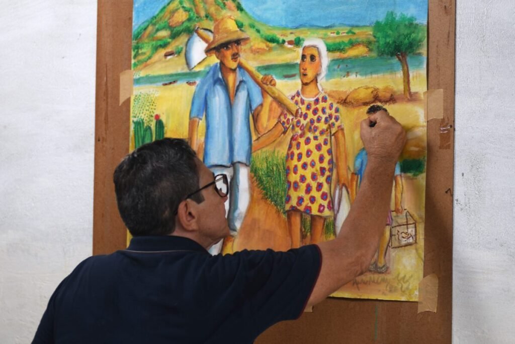 Pinacoteca Potiguar recebe visita guiada e roda de conversa da exposição Hoje tem Espetáculo neste sábado (21)