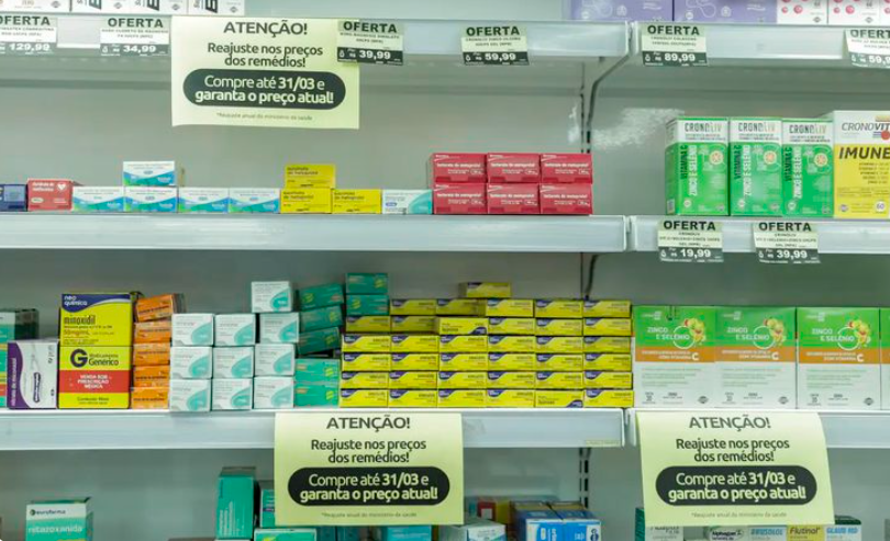 Reajuste de medicamentos será de até 2,47% em 2026, menor índice em 20 anos
