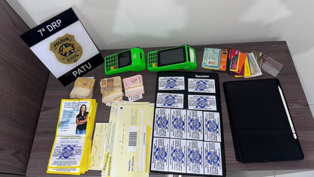 Homem é preso suspeito de fraudes bancárias contra idosos em Patu