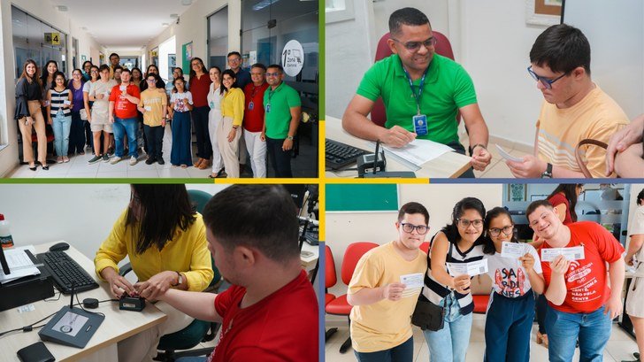 TRE-RN realiza ação de inclusão eleitoral com pessoas com síndrome de Down em Natal
