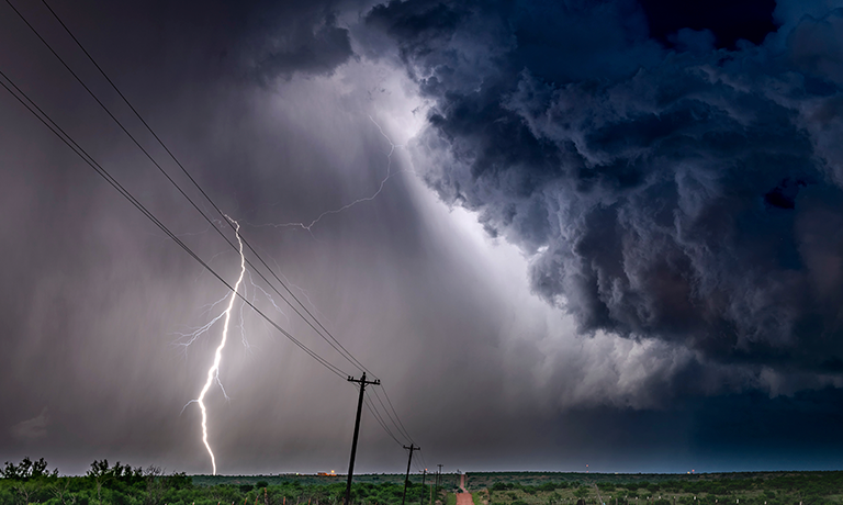 Incidência de raios cresce 24% no RN em três meses, com predominância no Oeste e Seridó
