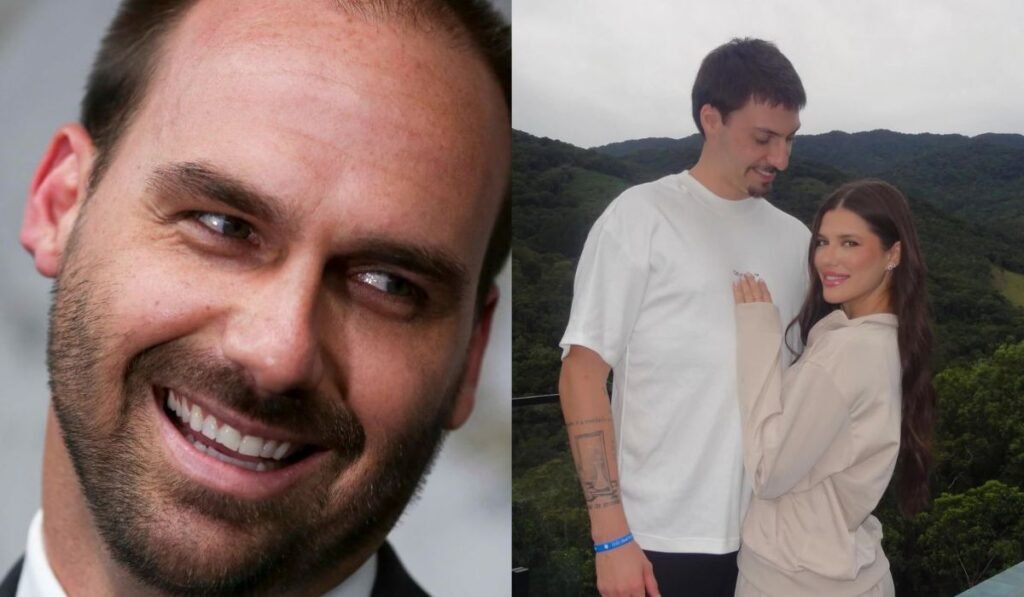 Eduardo Bolsonaro ironiza namoro do irmão vereador e diz para ‘dar valor’