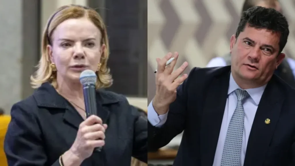 Gleisi chama Moro de “biruta de aeroporto” e “juiz ladrão”; senador rebate