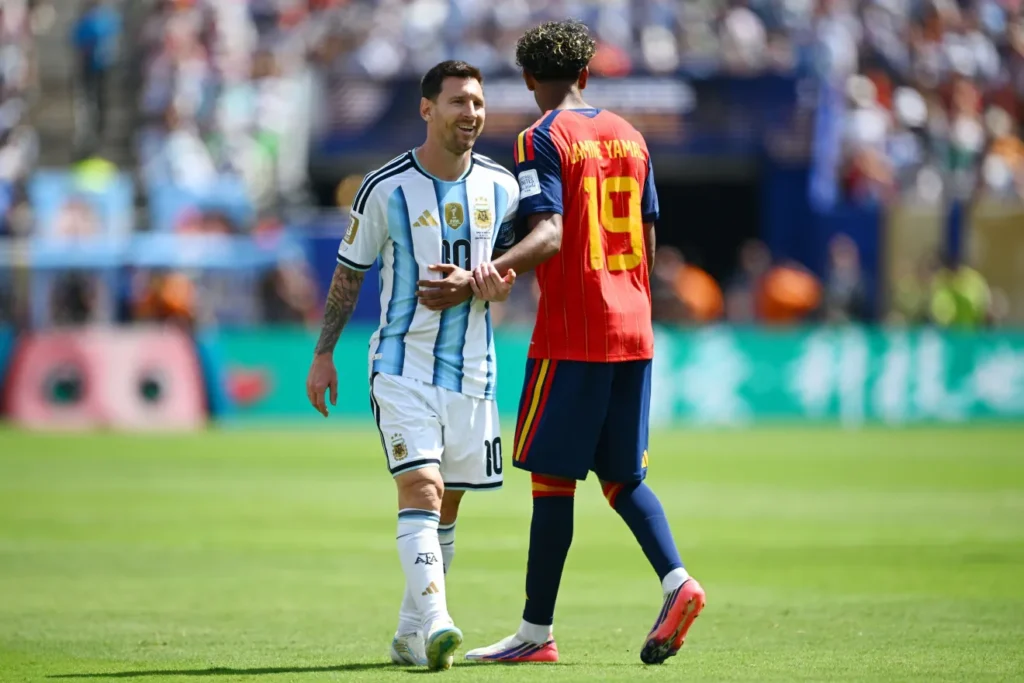 Alta posse e poucas chances: como foi primeiro tempo de Espanha x Argentina