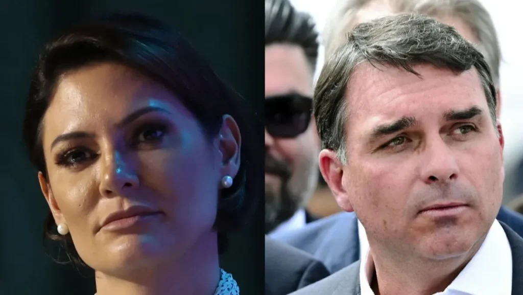 Michelle atende pedido de Bolsonaro ao gravar vídeo com Flávio