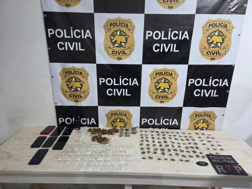 Operação em Pipa prende dois homens e apreende quatro adolescentes por tráfico de drogas
