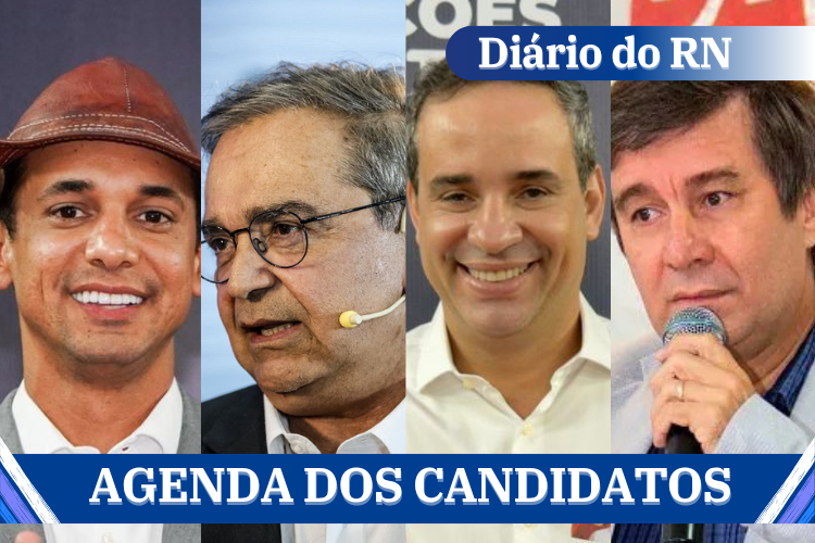 Candidatos ao Governo do RN cumprem agenda neste domingo (6); confira