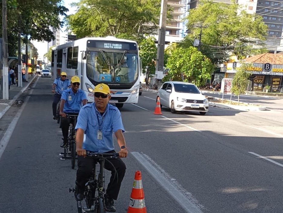 Vivência coloca motoristas e ciclistas no lugar uns dos outros em ação sobre trânsito em Natal